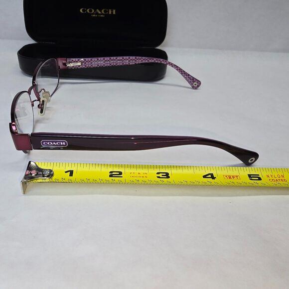 Coach Frames Glasses Readers +2 Logo Satin Purple Logo Design (9070) 53 15 135 - Picture 7 of 9